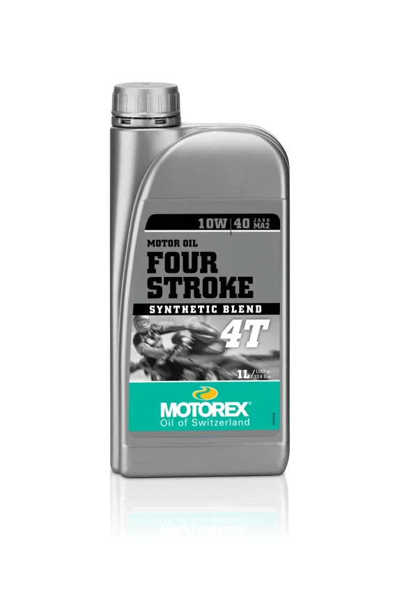 שמן מנוע מוטורקס למנועי 4 פעימות 10W40 בנפח 1 ליטר – MOTOREX FOUR STROKE 4T