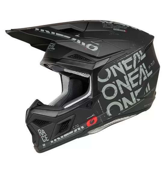 קסדת רכיבה אוניל שחור/ אפור מט - ONEAL 3SRS STATIC MATT BLACK/ GRAY