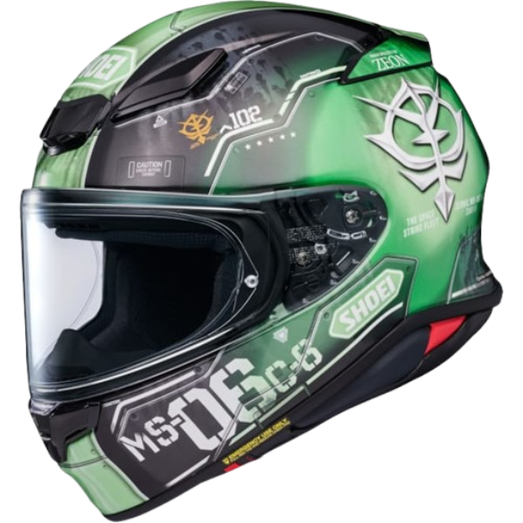 קסדה מלאה שואי אן אקס אר 2 ירוק/ שחור - SHOEI NXR II ZAKU II TC-4