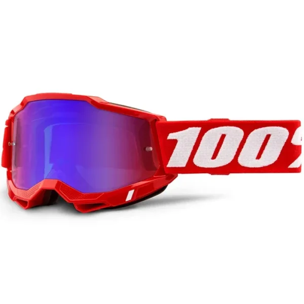 משקפי אבק 100% ילדים אדום עדשת מראה – ACCURI 2 GOGGLE RED
