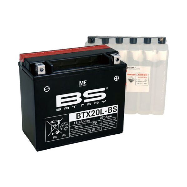 מצבר BS BATTERY - BTX20L-BS (אחריות לשנה)