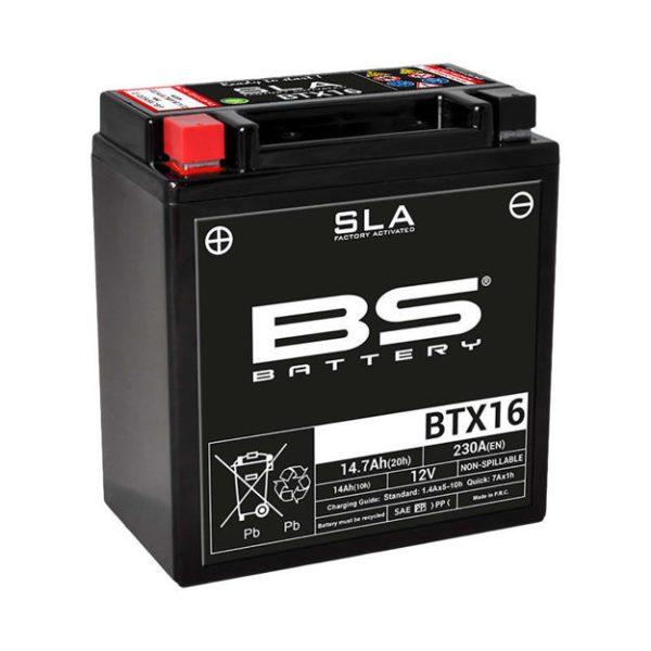 מצבר BS BATTERY - SLA BTX16 (FA) (אחריות לשנה)
