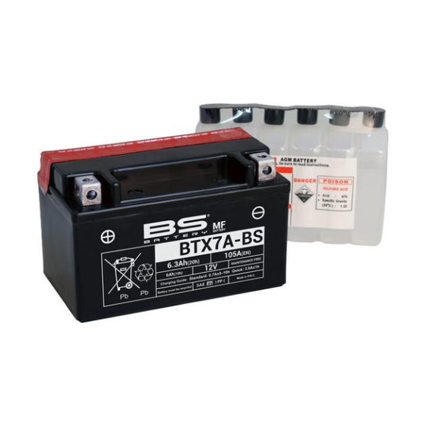מצבר BS BATTERY - BTX7A-BS (אחריות לשנה)