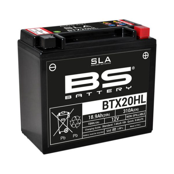 מצבר BS BATTERY - SLA BTX20HL (FA) (אחריות לשנה)
