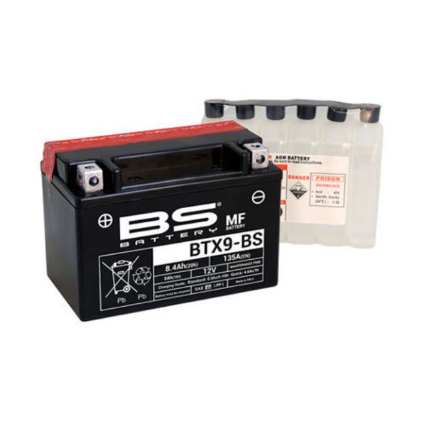 מצבר BS BATTERY - BTX9-BS (אחריות לשנה)