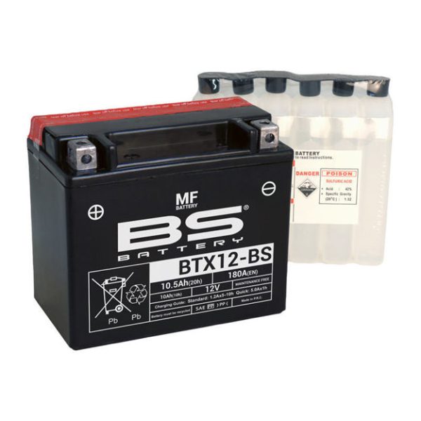 מצבר BS BATTERY - BTX12-BS (אחריות לשנה)
