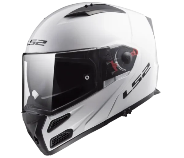 קסדה נפתחת אל אס 2 מטרו לבן מבריק - LS2 FF324 METRO SINGLE MONO GLOSS WHITE