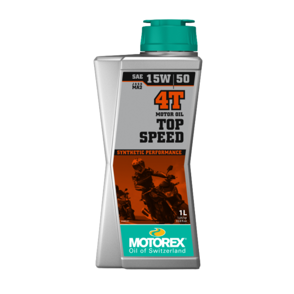 שמן מנוע מוטורקס למנועי 4 פעימות בנפח 1 ליטר - MOTOREX TOP SPEED 4T 15W50