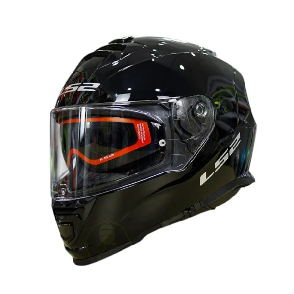 קסדה מלאה אל אס 2 סטורם 2 שחור מבריק - LS2 FF800 STORM II SOLID GLOSS BLACK