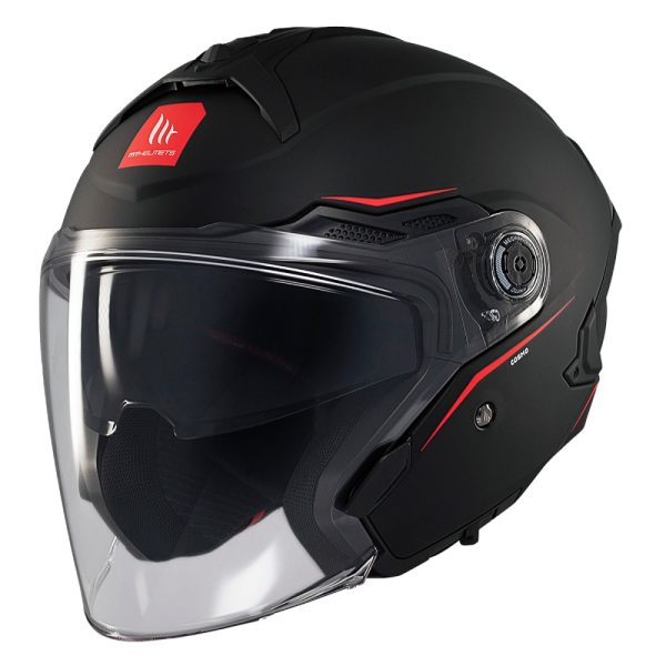 קסדה 3/4 אמ טי קוסמו שחור מט -  MT COSMO SV SOLID MATT BLACK