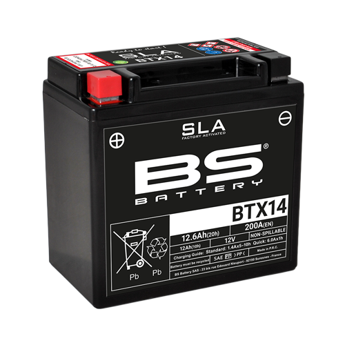 מצבר BS BATTERY - SLA BTX14 (FA) (אחריות לשנה)