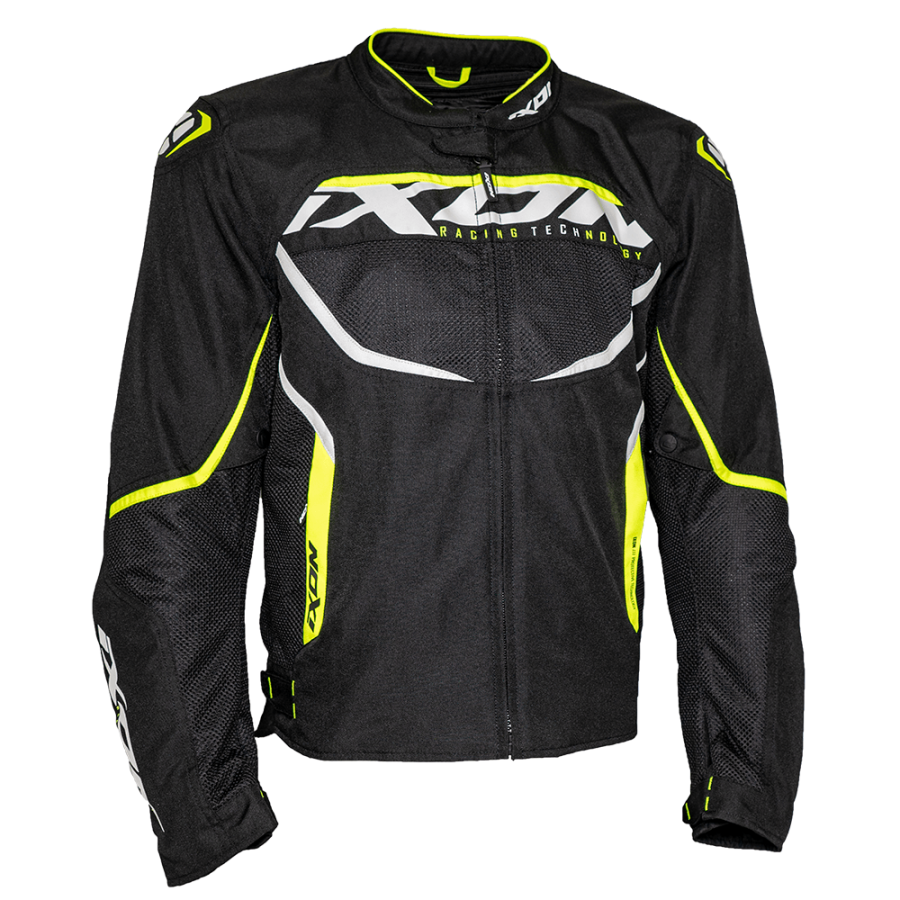 מעיל רב עונתי דגם CYCLON מבית IXON שחורצהוב