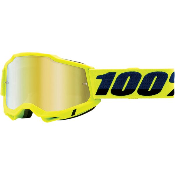 משקפי אבק 100% ילדים צהוב עדשת מראה – ACCURI 2 GOGGLE YELLOW