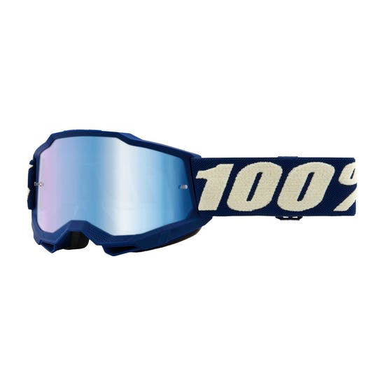 משקף אבק נוער 100% - STRATA 100% JUNIOR GOGGLE NATION CLEAR LENS כחול / עדשה מראה כחול