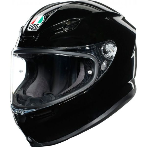קסדה מלאה אי ג'י וי שחור מבריק - AGV K6-S GLOSS BLACK
