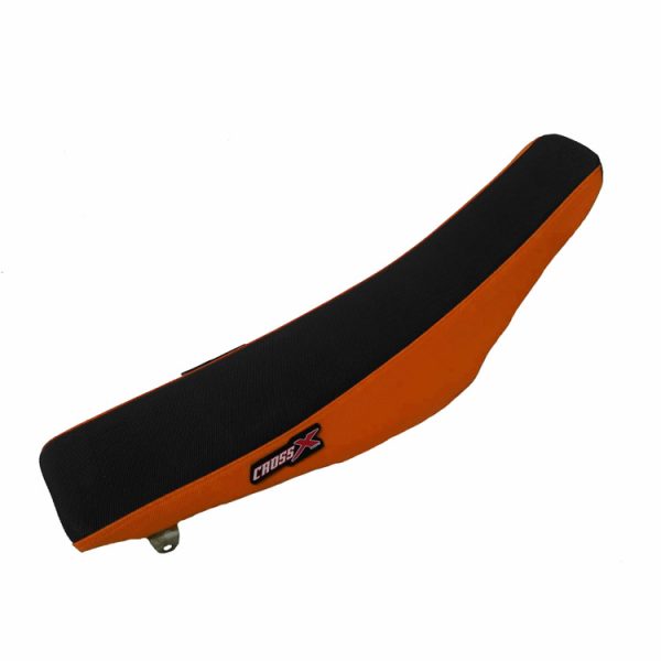 כיסוי מושב לאופנוע שטח קטמ שחור/ כתום - CROSS X RACING SEAT COVER 125-500 KTM SX/SXF 03-06 EXC 04-07