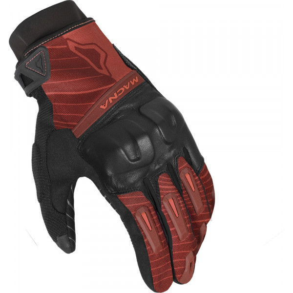 כפפות רכיבה קיץ מקנה שחור/ בורדו - MACNA GLOVE ATTILA RTX