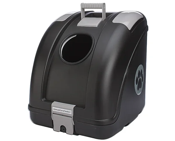 ארגז נשיאה לבעלי חיים לקטנועים / אופניים / רכבים שחור/ אפור - PET ON WHEELS PROTECT