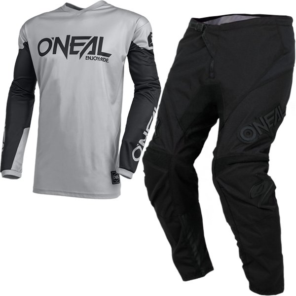 חליפת רכיבה אוניל - ONEAL ELEMENT THREAT אפור/ שחור