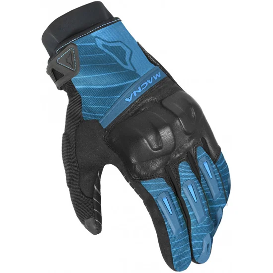 כפפות רכיבה קיץ מקנה שחור/ כחול - MACNA GLOVE ATTILA RTX