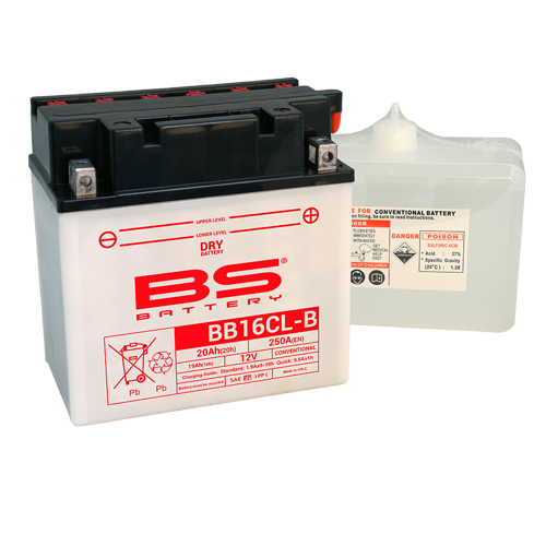 מצבר BS BATTERY - DRY BB16CL-B (FA) (אחריות לשנה)