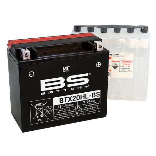 מצבר BS BATTERY - BTX20HL-BS (אחריות לשנה)