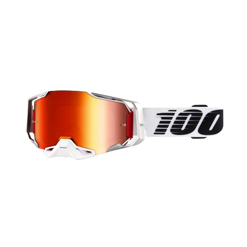 משקפי אבק 100% לבן/ אדום עדשת מראה – ARMEGA LIGHTSABER GOGGLE