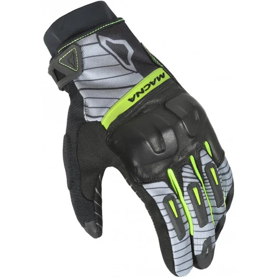 כפפות רכיבה קיץ מקנה שחור/ צהוב - MACNA GLOVE ATTILA RTX