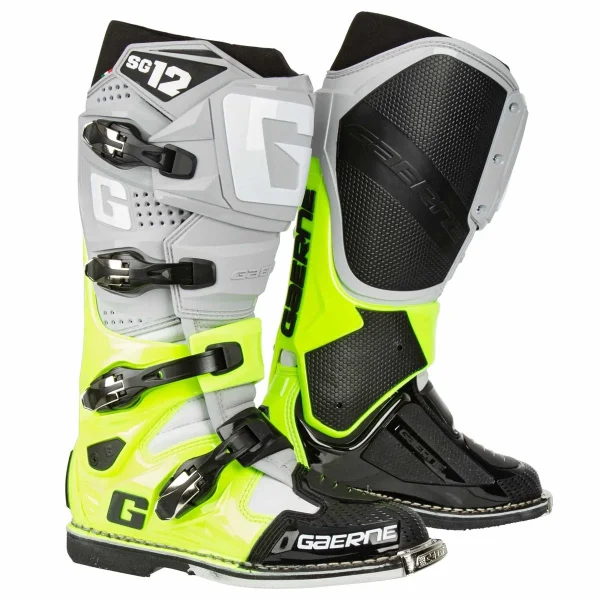 מגפי רכיבה גרנה אפור/ צהוב/ שחור - GAERNE SG.12 LIMITED EDITION