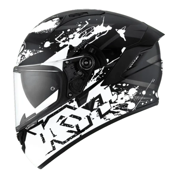 קסדה מלאה קיי ווי טי לבן/ שחור – KYT NF-R NEUTRON WHITE