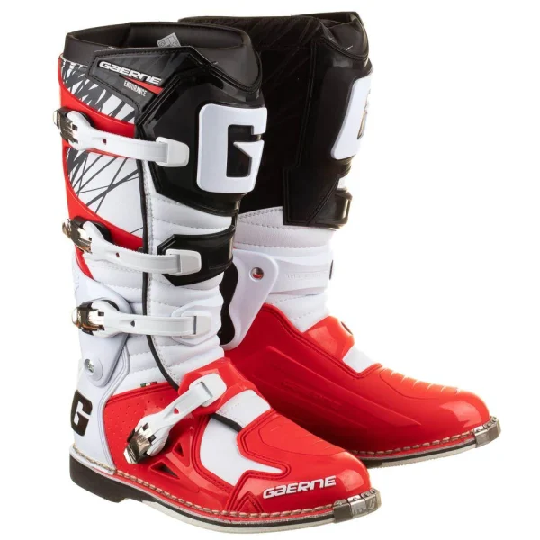 מגפי רכיבה גרנה לבן/ אדום/ שחור - GAERNE SG.12 LIMITED EDITION