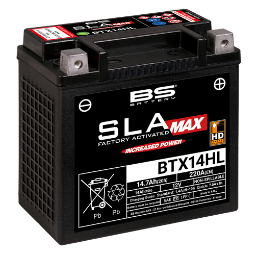 מצבר BS BATTERY - BTX14HL MAX (אחריות לשנה)