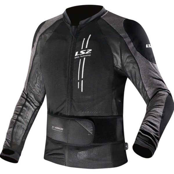 מגן גוף נושם אל אס 2 אקס ארמור שחור / אפור - LS2 X-ARMOR MAN JACKET BLACK SILVER