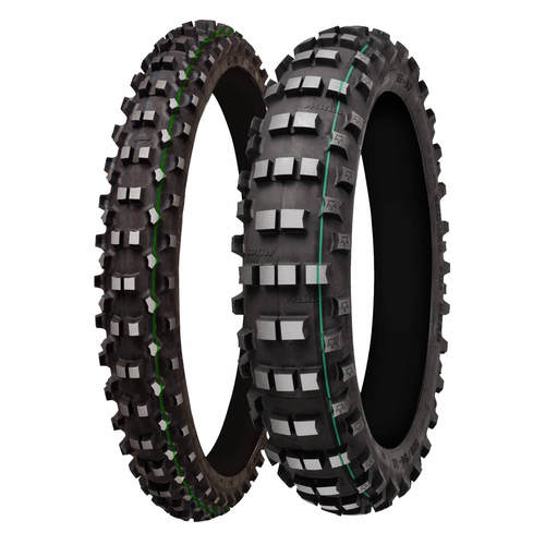 סט צמיגי מיטאס פס ירוק - MITAS EF-07 SUPER LIHGT FIM GEREN