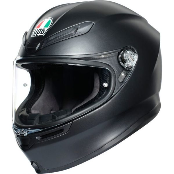 קסדה מלאה אי ג'י וי שחור מט - AGV K6-S MATT BLACK