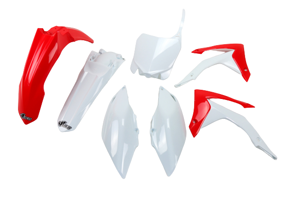 סט פלסטיקה קומפלט מבית UFO עבור הונדה COMPLETE BUDY KIT HONDA CRF 250R/450R 2014-2017 צביעה מקורית אדוםלבן