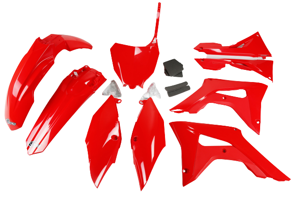 סט פלסטיקה קומפלט מבית UFO עבור הונדה אדום COMPLETE BUDY KIT HONDA CRF 250R/450R 2018-2021 צביעה מקורית