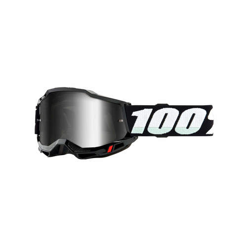 משקפי אבק 100% שחור עדשת מראה – ACCURI 2 GOGGLE BLACK MIRROR LENS