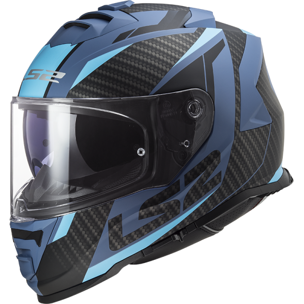 קסדה מלאה אל אס 2 סטורם 2 כחול/ שחור מט - LS2 FF800 STORM II RACER MATT BLUE