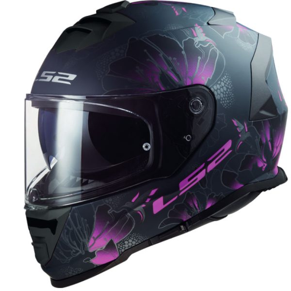 קסדה מלאה אל אס 2 סטורם 2 שחור/ ורוד – LS2 FF800 STORM II BURST MATT BLACK PINK