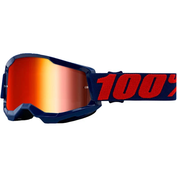 משקפי אבק 100% כחול עדשת מראה - STRATA 2 FLUO GOGGLE BLUE MASEGO
