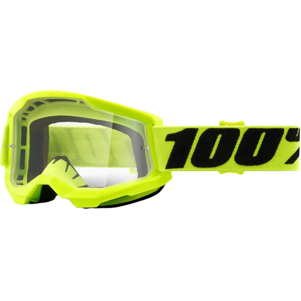 משקפי אבק 100% צהוב עדשה שקופה - STRATA 2 GOGGLE YELLOW