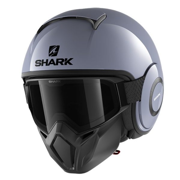 קסדת 3/4 שארק אפור בטון - SHARK STREET DARK NARDO GREY