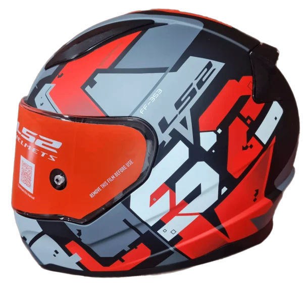 קסדה מלאה אל אס 2 רפיד שחור/אדום מט - LS2 FF353 RAPID PIXEL MATT BLACK RED