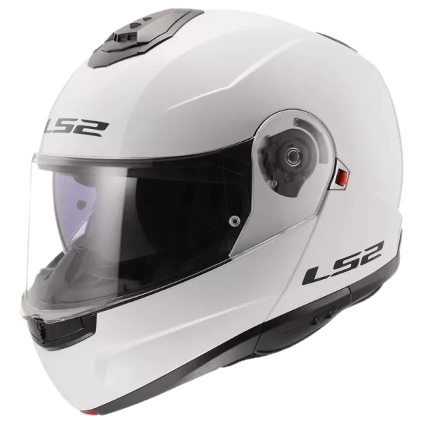 קסדה נפתחת אל אס 2 סטרוב לבן מבריק - LS2 FF908 STROBE II GLOSS WHITE