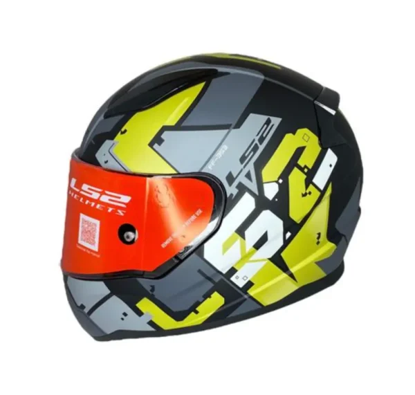 קסדה מלאה אל אס 2 רפיד שחור/ זהב מט - LS2 FF353 RAPID PIXEL MATT BLACK GOLD