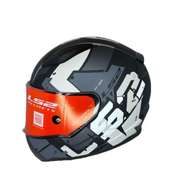 קסדה מלאה אל אס 2 רפיד שחור/אפור מט - LS2 FF353 RAPID PIXEL MATT BLACK GREY