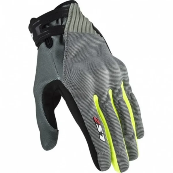כפפות רכיבה קיץ אל אס 2 אפור / צהוב - LS2 DART 2 GLOVES GREY HIV-YELLOW