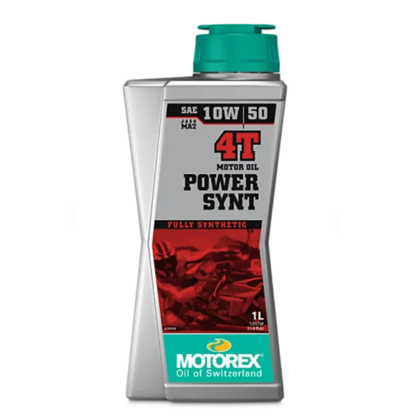 שמן מנוע 4 פעימות סינטטי מלא MOTOREX POWER SYNT 10W50 ליטר