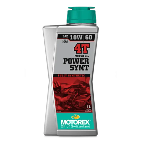 שמן מנוע מוטורקס למנועי 4 פעימות בנפח 1 ליטר - MOTOREX POWER SYNT 4T 10W60